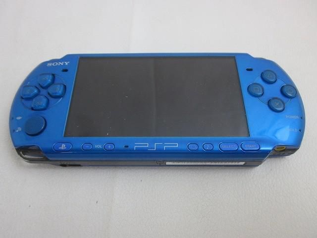 ゲーム PSP 本体 PSP3000 バイブラントブルー 本体のみ メモリースティック8GB付き