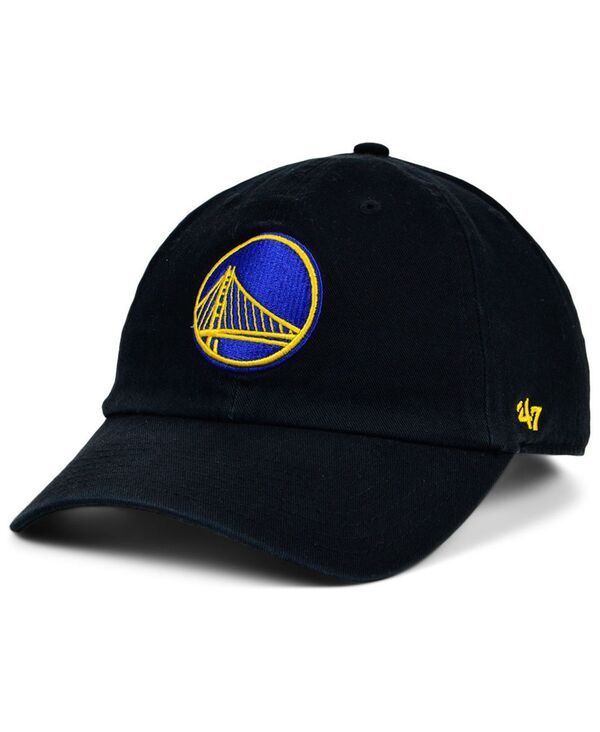 47 ブランド メンズ アクセサリー 帽子 キャップ 47 Brand Golden State Warriors CLEAN UP Cap Black ブラック