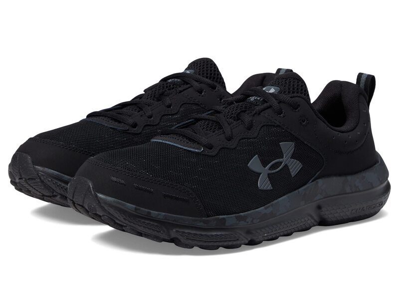 アンダーアーマー メンズ シューズ スニーカー Under Armour Charged Assert 10 BlackBlackPitch Gray ブラック