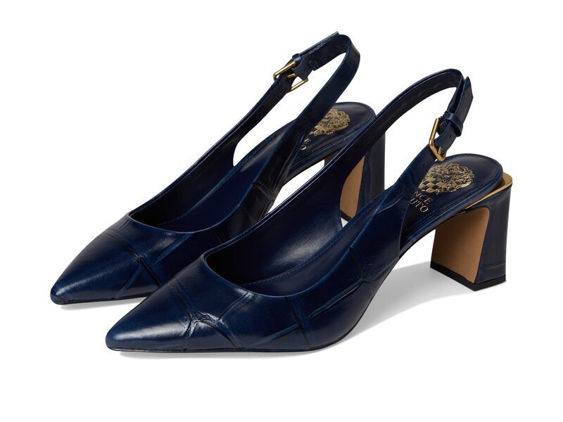 ヴィンスカムート レディース シューズ ヒール Vince Camuto Hamden Buckle Slingback Pump Deep Navy ネイビー