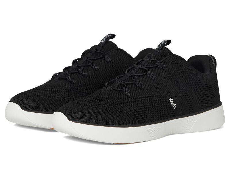 ケッズ レディース シューズ スニーカー Keds BlissWalk SlipOn BlackWhite Knit ホワイト