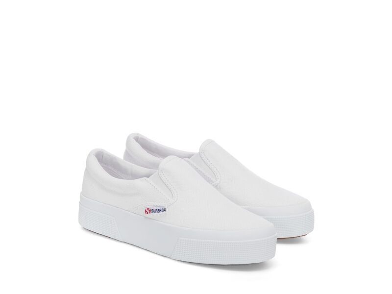 スペルガ レディース シューズ スニーカー プラットフォーム Superga 2740 Platform Slip On White ホワイト