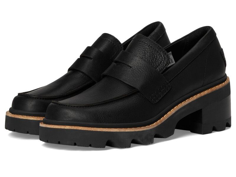 ソレル レディース シューズ スリッポン・ローファー SOREL Joanow City Loafer BlackSea Salt ブラック