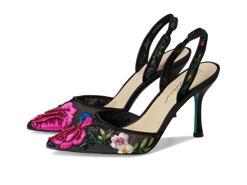 ブルーバイベトシージョンソン レディース シューズ ヒール Blue by Betsey Johnson April Pump Black Multi Floral ブラック