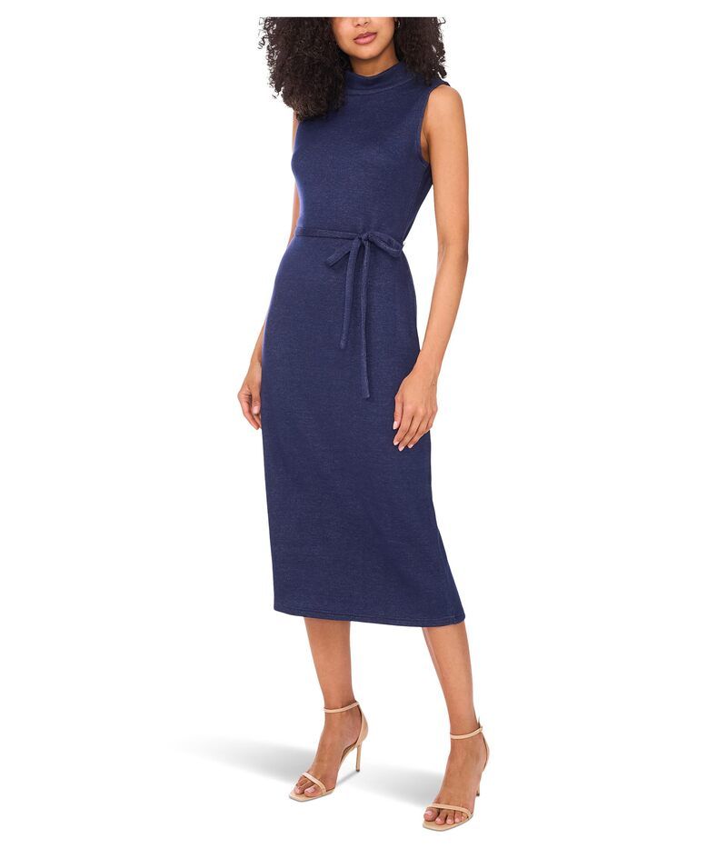 ヴィンスカムート レディース トップス ワンピース モックネック ノースリーブ Vince Camuto Sleeveless Mockneck within Belt Dress Dusk