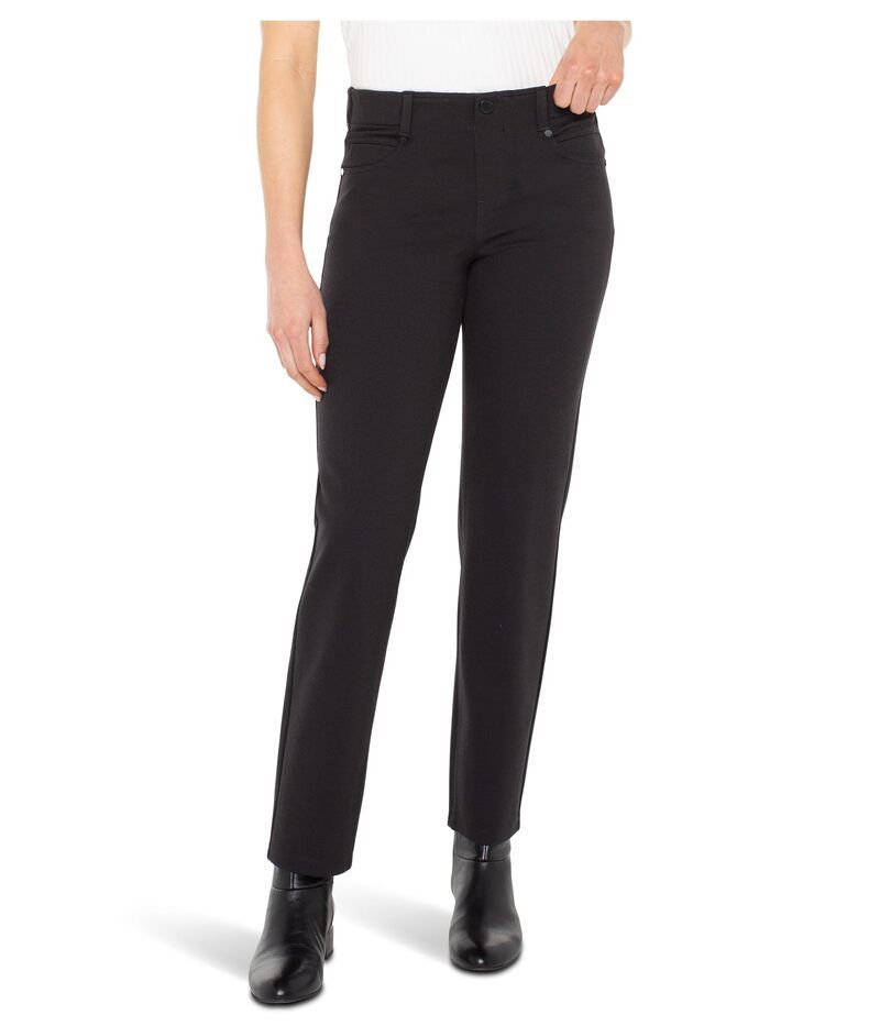 リヴァプール ロサンゼルス レディース ボトムス カジュアルパンツ Liverpoolos Angeles Gia PullOn Glider MidRise Slim Pant 29 Inseam Black ブラック