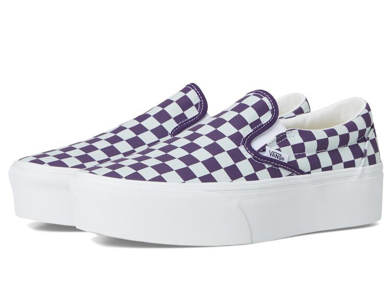 バンズ メンズ シューズ スニーカー Vans Classic SlipOn Stack Form Blue MistGothic Grape ブルー