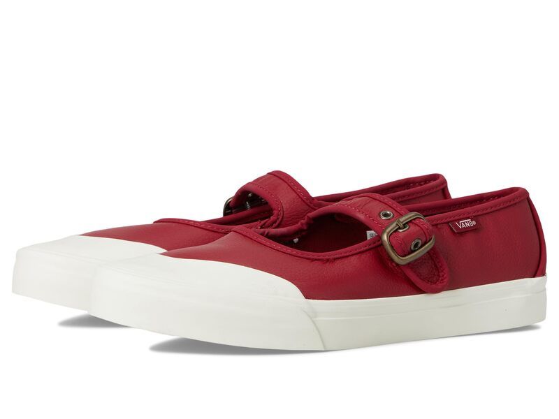 バンズ メンズ シューズ スニーカー Vans Mary Jane Leather Bordeaux
