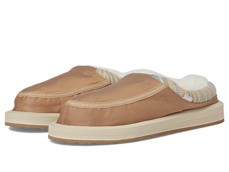 サヌーク レディース シューズ スリッポン・ローファー Sanuk Donna Cozy Tan タン