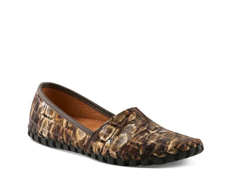 スプリングステップ レディース シューズ スリッポン・ローファー Spring Step Kathaleta Flat Dark Brown ブラウン