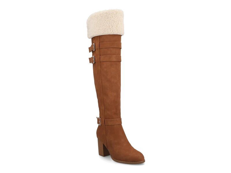 ジャーニー レディース シューズ ブーツ・レインブーツ Journee Alyza OvertheKnee Boot Light Brown ブラウン