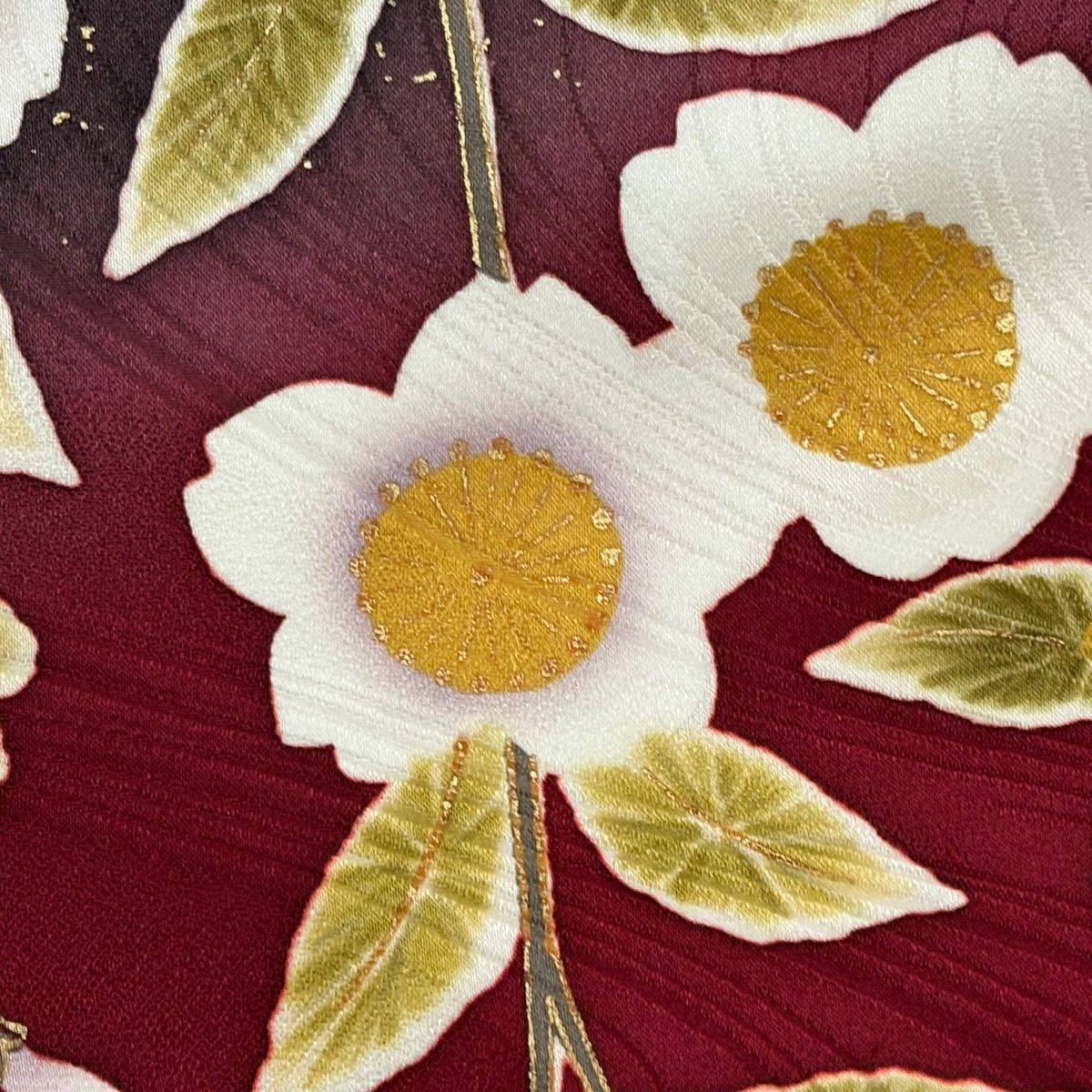 振袖 身丈162cm 裄丈65.5cm M 袷 袋帯フルセット 落款 牡丹 菊 金彩