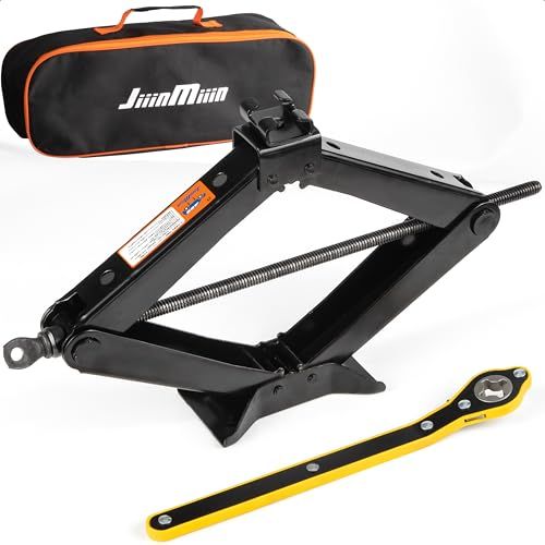 JiiinMiiin パンタジャッキ 3.0T 機械式ジャッキ 車両メンテナンス用 タイヤ交換 パンク修理 チェーン脱着 軽量コンパクト★m 9ae343b9