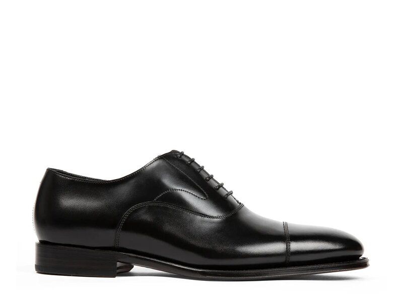 アンソニー ヴィア メンズ シューズ オックスフォード キャップ Anthony Veer Regent Cap Toe Oxford Black ブラック