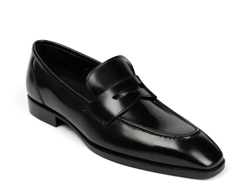 アンソニー ヴィア メンズ シューズ スリッポン・ローファー Anthony Veer Belmont Penny Loafer Black ブラック