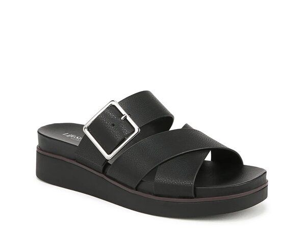 ライフストライド レディース シューズ サンダル LifeStride Getaway Wedge Sandal Black ブラック