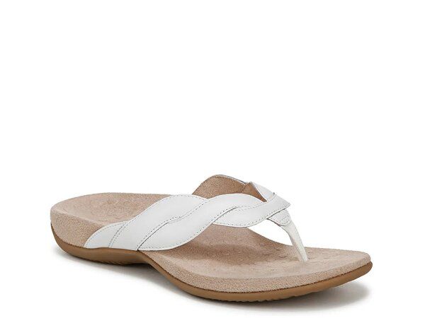 バイオニック レディース シューズ サンダル Vionic Bella Braid Sandal White Leather ホワイト