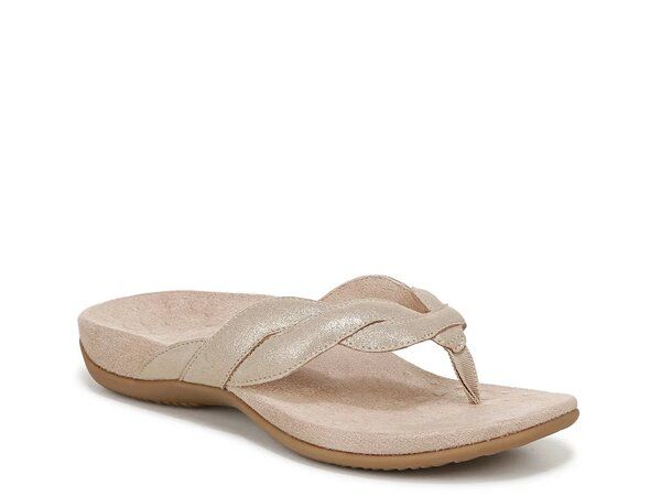 バイオニック レディース シューズ サンダル Vionic Bella Braid Sandal Gold Leather ゴールド