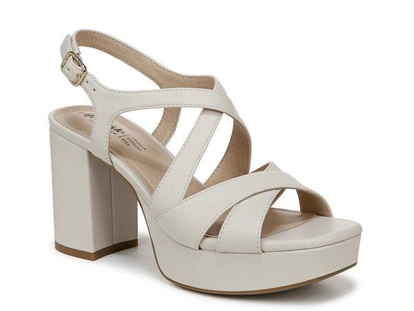 ライフストライド レディース シューズ サンダル プラットフォーム LifeStride Adrianna Platform Sandal Bone White Synthetic ホワイト