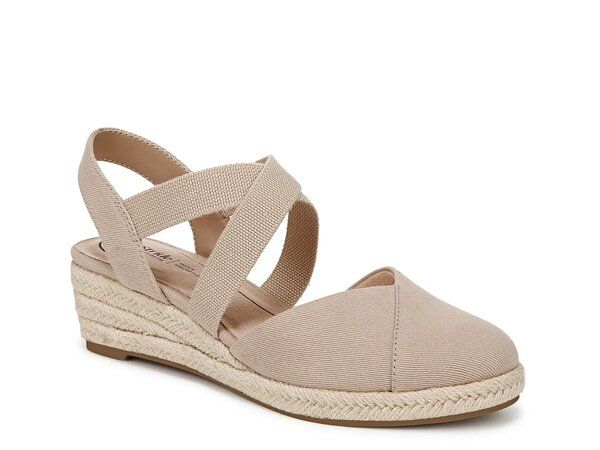 ライフストライド レディース シューズ サンダル LifeStride Kimball Espadrille Wedge Sandal Taupe トープ