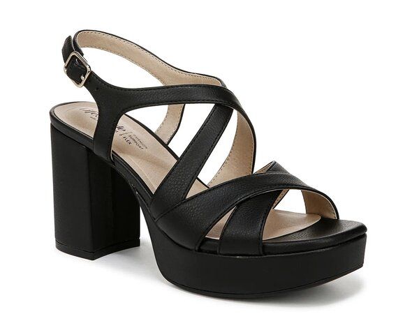 ライフストライド レディース シューズ サンダル プラットフォーム LifeStride Adrianna Platform Sandal Black Synthetic ブラック