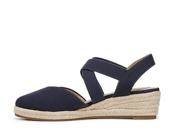ライフストライド レディース シューズ サンダル LifeStride Kimball Espadrille Wedge Sandal Navy ネイビー