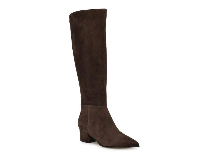 ナインウェスト レディース シューズ ブーツ・レインブーツ Nine West Morgin Boot Dark Brown Suede ブラウン