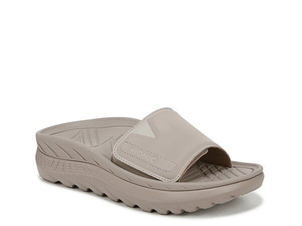 バイオニック レディース シューズ サンダル Vionic Rejuvenate Recovery Slide Sandal Grey グレー