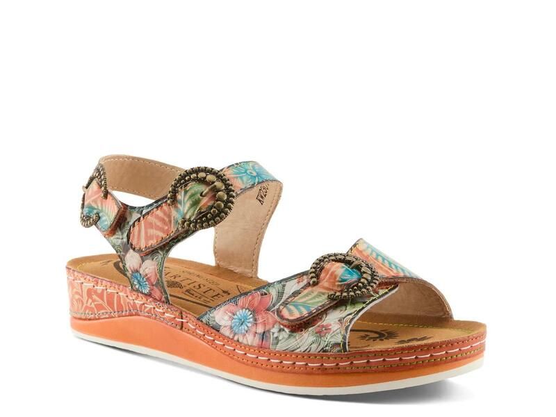 ラリティステ レディース シューズ サンダル LArtiste Off Trak Sandal OrangeMulticolor オレンジ
