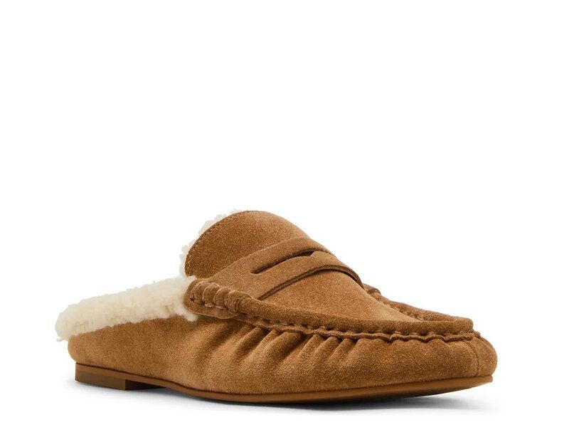 スティーブ マデン レディース シューズ サンダル Steve Madden Rafe Mule Tan Suede タン
