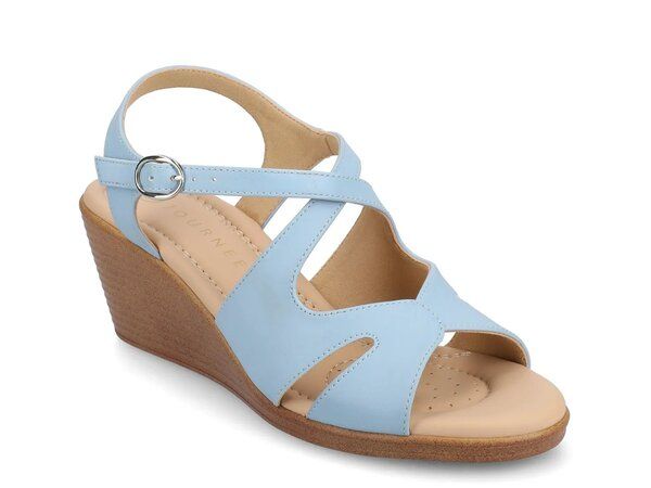 ジャーニー レディース シューズ サンダル Journee Kedzieii Wedge Sandal Blue ブルー