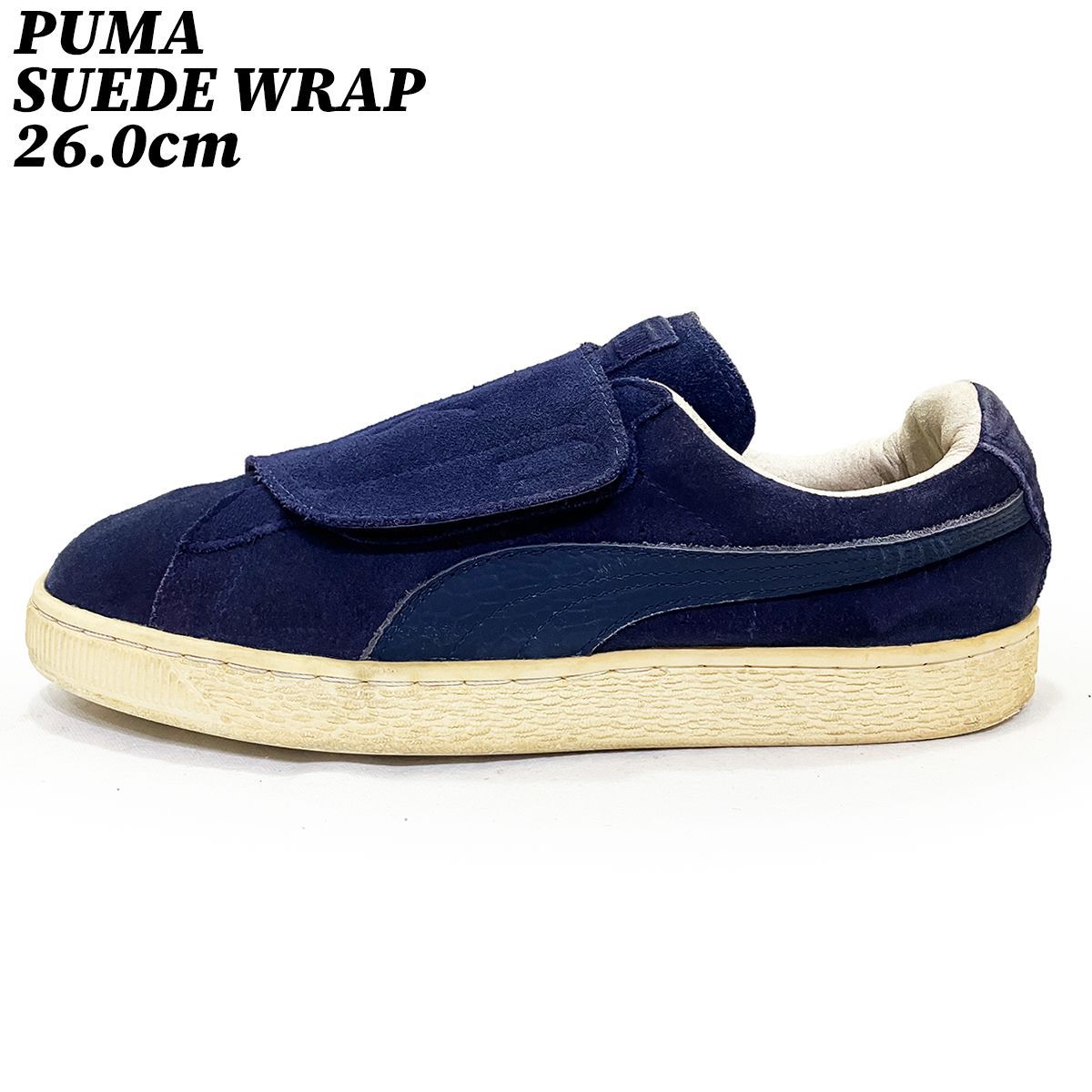 【クーポン】スニーカー シューズ プーマ スウェード ラップ ブルー 26.0cm PUMA SUEDE WRAP 364947 03 正規品 中古 古着 ブランド 匿名配送