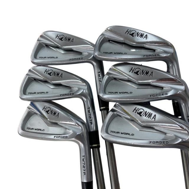【中古】 本間ゴルフ TOUR WORLD TW727P FORGED 6S アイアンセット IR VIZARD IB85 (フレックスS) メンズ 男性用 右利き 右用 Cランク ゴルフクラブ