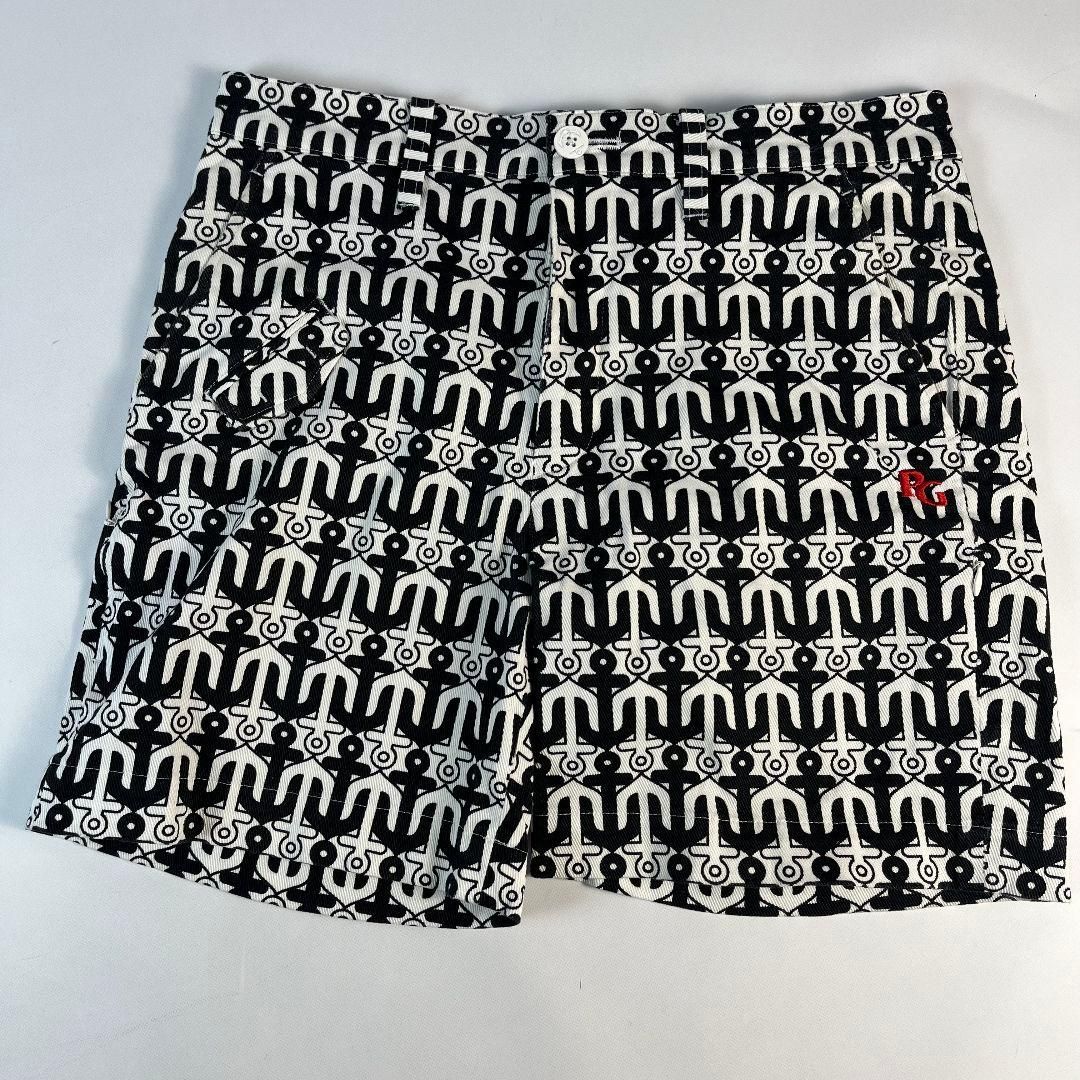 美品 PEARLY GATES パーリーゲーツ ショートパンツ 刺繍ロゴ 総柄