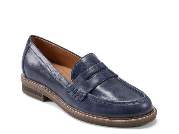 アース レディース シューズ スリッポン・ローファー Earth Javas Penny Loafer Navy ネイビー
