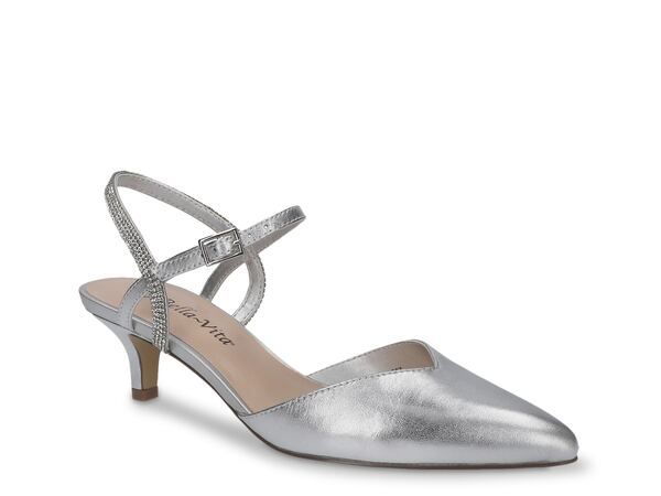 ベラヴィータ レディース シューズ パンプス Bella Vita Katriana Pump Silver Metallic Leather シルバー