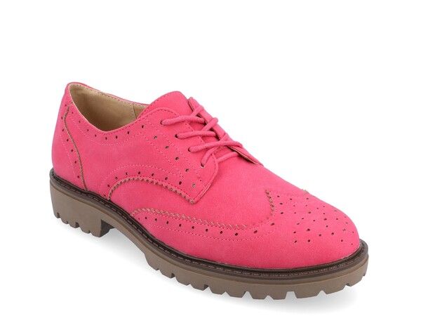 ジュルネ コレクション レディース シューズ オックスフォード ウィングチップ Journee Collection Claudiya Wingtip Oxford Pink ピンク