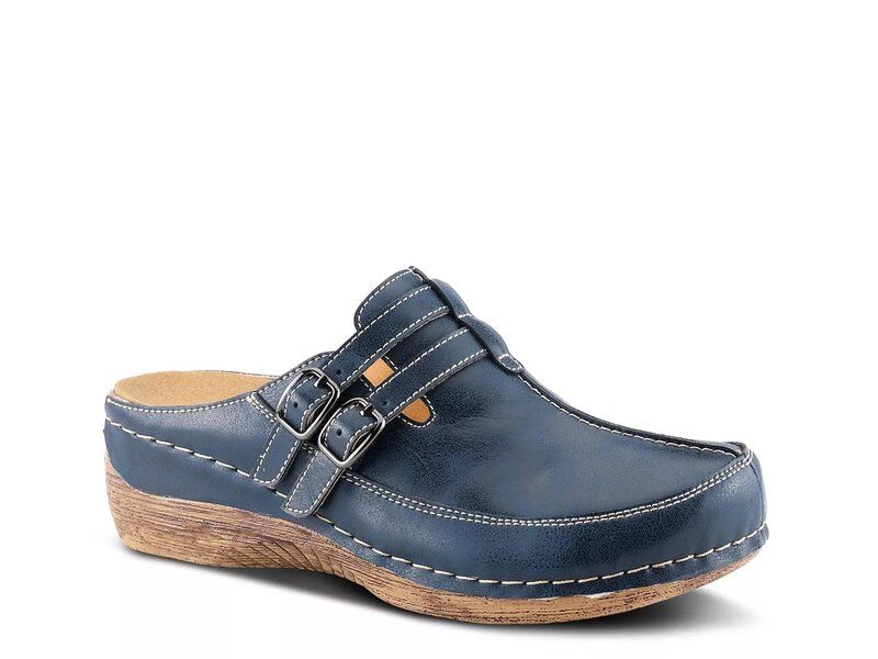 スプリングステップ レディース シューズ スリッポン・ローファー Spring Step Happy Clog Navy ネイビー