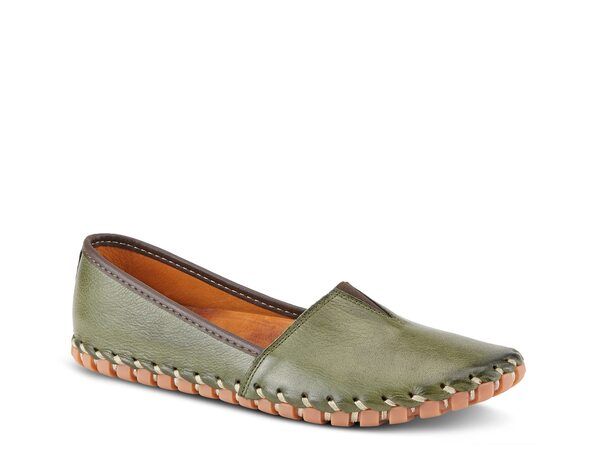 スプリングステップ レディース シューズ スリッポン・ローファー Spring Step Kathaleta Loafer Dark Green グリーン