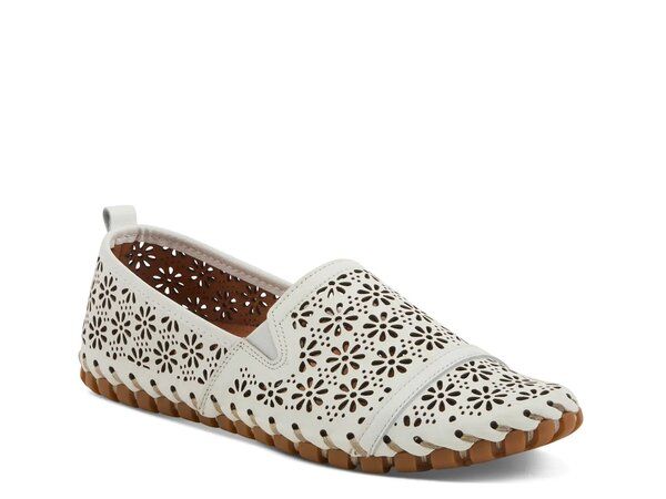 スプリングステップ レディース シューズ スリッポン・ローファー Spring Step Feloria SlipOn White ホワイト