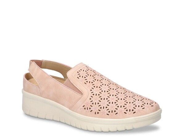 イージーストリート レディース シューズ スリッポン・ローファー Easy Street Petal Wedge SlipOn Blush Pink ピンク