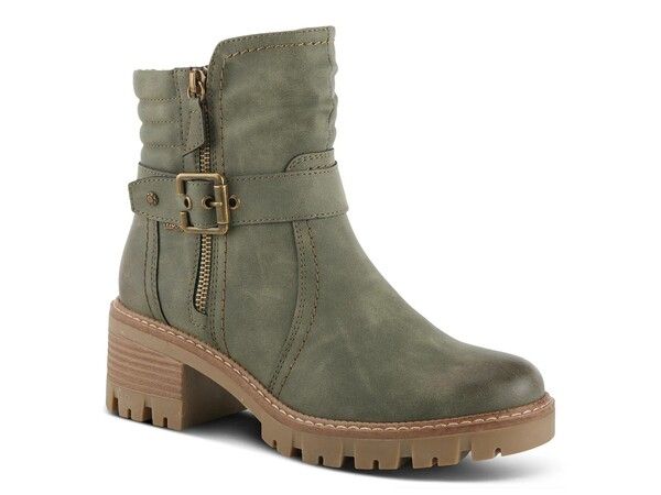 スプリングステップ レディース シューズ ブーツ・レインブーツ Spring Step Smokies Bootie Dark Green グリーン