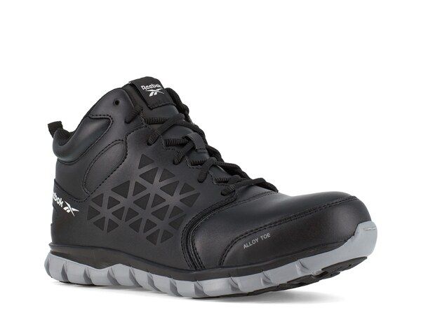 リーボック メンズ シューズ スニーカー Reebok Work Sublite Cushion Alloy Toe Work Sneaker Mens Black ブラック