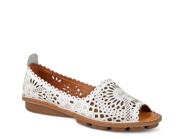 スプリングステップ レディース シューズ スリッポン・ローファー Spring Step Brandal SlipOn White ホワイト