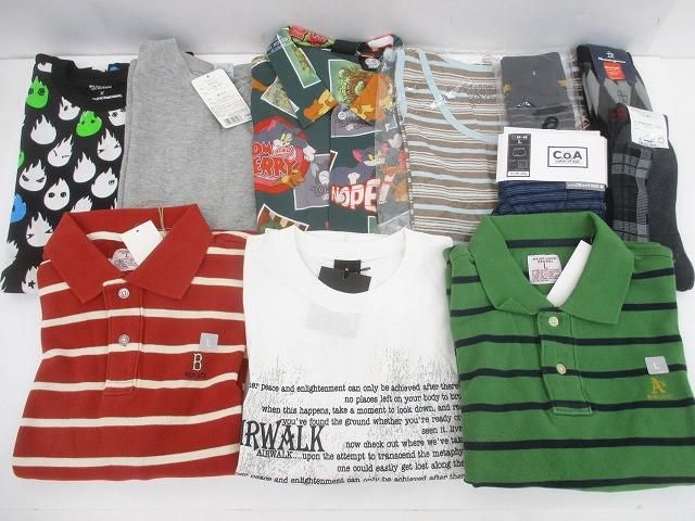 未使用 ユニクロ エアウォーク 他 Tシャツ タンクトップ ポロシャツ 靴下 等 11点 L 25-27cm メンズ