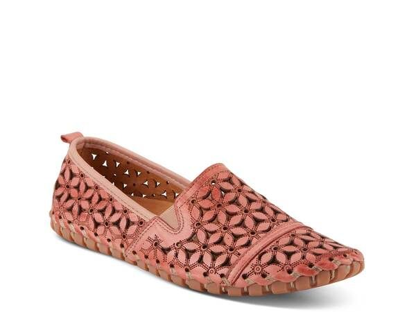 スプリングステップ レディース シューズ スリッポン・ローファー Spring Step Flowerflow Loafer Salmon サーモン