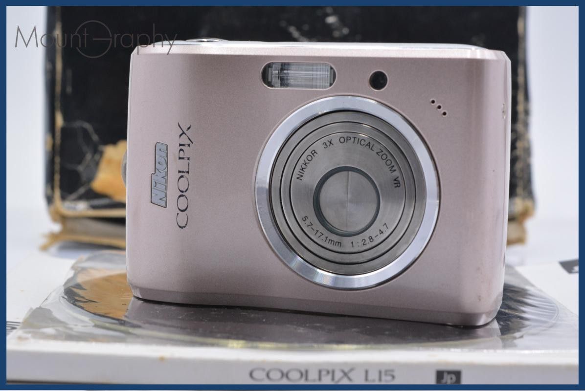 【動作保証】 ニコン Nikon COOLPIX L15 3x 単三電池仕様 元箱、取扱説明書付属 同梱無料 #yk8220