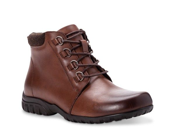 プロペット レディース シューズ ブーツ・レインブーツ Propet Delaney Bootie Dark Brown ブラウン