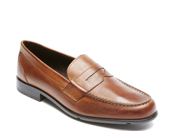 ロックポート メンズ シューズ スリッポン・ローファー Rockport Classic Penny Loafer Cognac