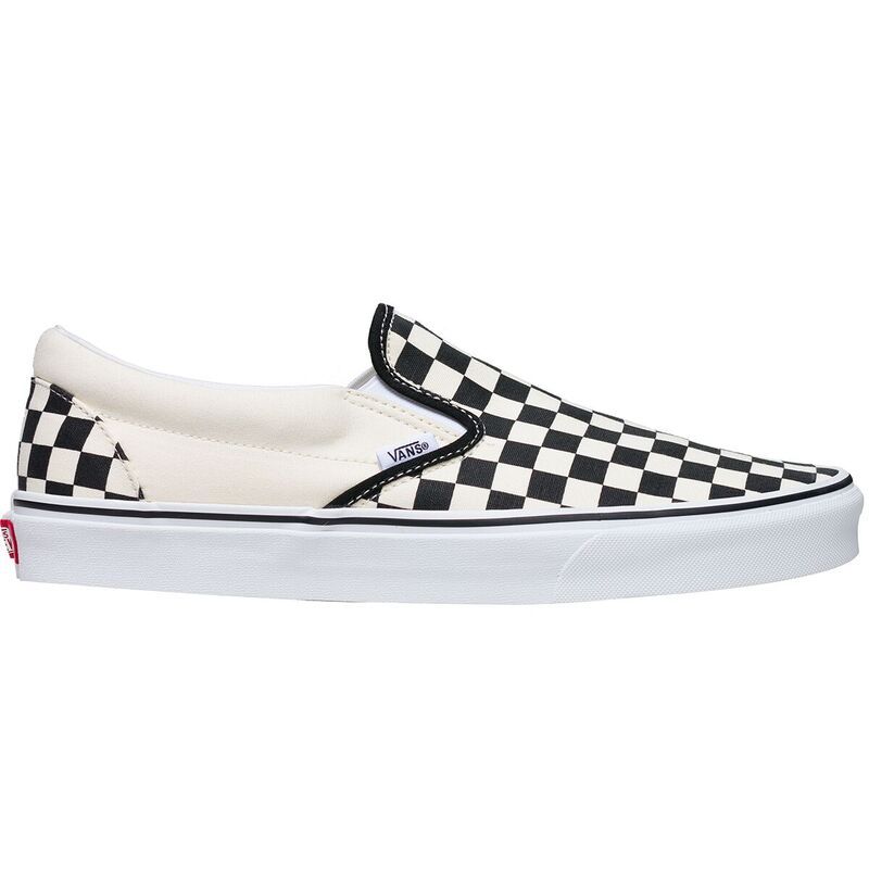 バンズ レディース シューズ スリッポン・ローファー Vans Classic SlipOn Shoe Black And White CheckerWhite ホワイト